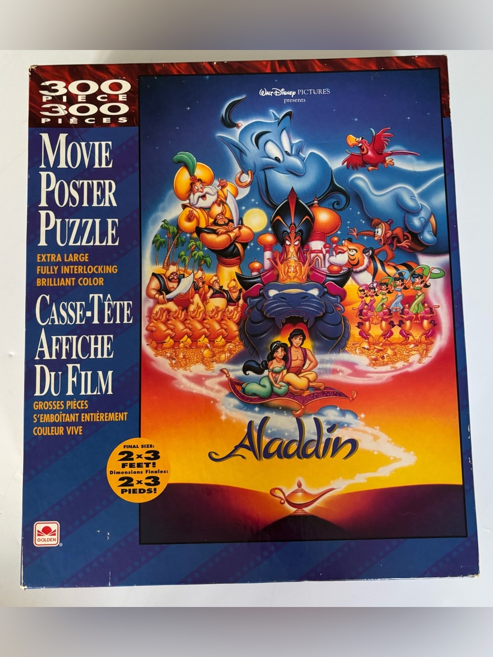Disney Aladdin Movie Poster 300 Piece Puzzle - COMPLETE